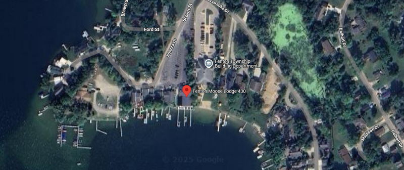 Bay Port Resort (Fenton Yacht Club) - Aerial Map (newer photo)
